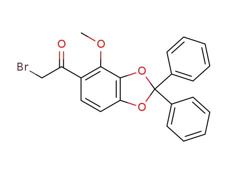Ethanone, 2-bromo-1-(4-methoxy-2,2-diphenyl-1,3-benzodioxol-5-yl)-