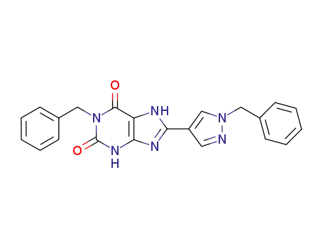 1-benzyl-8-[1-benzylpyrazol-4-yl]-1,3,7-trihydropurine-2,6-dione
