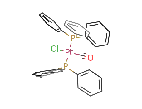 trans-(triphenylphosphine)2Pt(CO)Cl<sup>(1+)</sup>