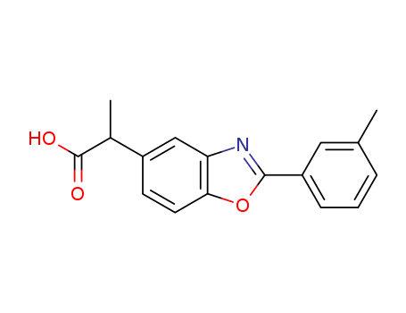 2-[2-(3-methylphenyl)-1,3-benzoxazol-5-yl]propanoic acid