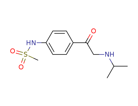 Methanesulfonamide, N-[4-[[(1-methylethyl)amino]acetyl]phenyl]-(60735-85-5)