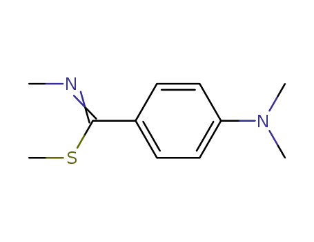 N-Methyl-p-dimethylamino-thiolbenzimidsaeure-S-methylester