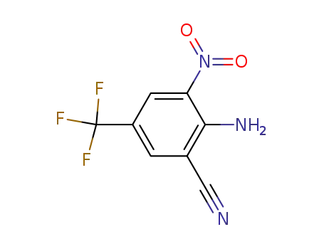 Molecular Structure of 34636-94-7 (Benzonitrile, 2-amino-3-nitro-5-(trifluoromethyl)-)