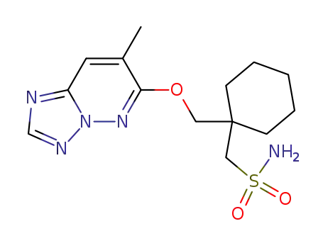 Cyclohexanemethanesulfonamide, 1-(((7-methyl(1,2,4)triazolo(1,5-b)pyridazin-6-yl)oxy)methyl)-