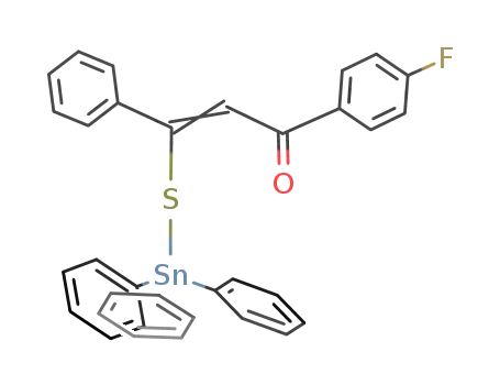 (C<sub>6</sub>H<sub>5</sub>)3Sn(C<sub>6</sub>H<sub>5</sub>CSCHCOC<sub>6</sub>H<sub>4</sub>F)