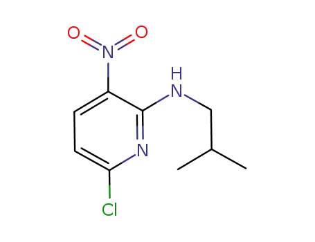Molecular Structure of 1005349-59-6 (6-chloro-N-isobutyl-3-nitropyridin-2-amine)