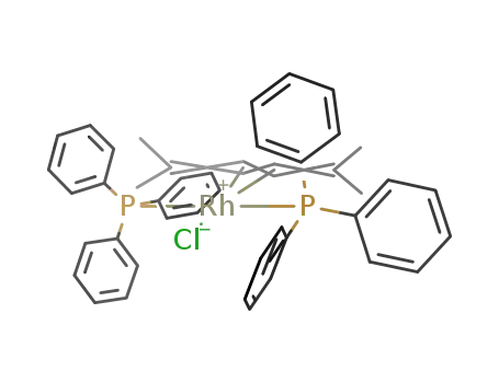 ((C<sub>6</sub>H<sub>5</sub>)3P)2ClRh(CH<sub>3</sub>)2CCCC(CH<sub>3</sub>)2