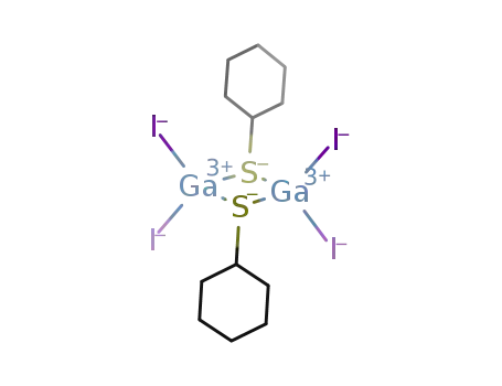 Molecular Structure of 97092-89-2 ((GaI<sub>2</sub>SC<sub>6</sub>H<sub>11</sub>)2)