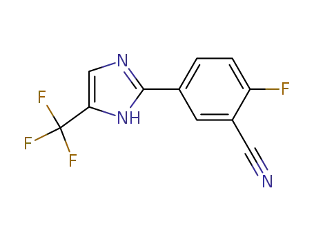 2-fluoro-5-(5-trifluoromethyl-1H-imidazol-2-yl)-benzonitrile