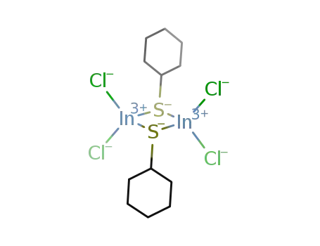 Molecular Structure of 97092-67-6 ((InCl<sub>2</sub>(SC<sub>6</sub>H<sub>11</sub>))2)