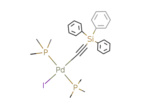 trans-iodobis(trimethylphosphane){(triphenylsilyl)ethinyl}palladium