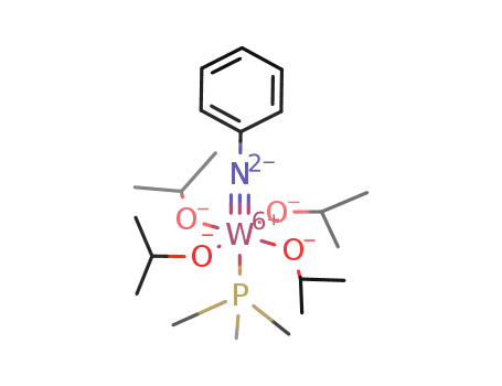 Molecular Structure of 97225-94-0 (tetra-iso-propoxy(phenylimido)trimethylphosphinetungsten(VI))
