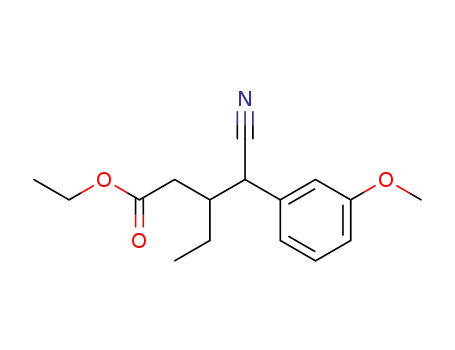 3-Ethyl-4-<3-methoxy-phenyl>-4-cyan-buttersaeure-ethylester