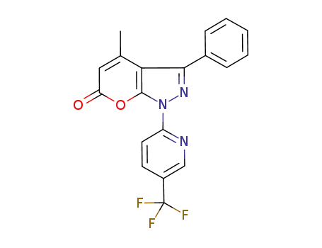 4-methyl-3-phenyl-1-(5-trifluoromethylpyridin-2-yl)-1H-pyrano[2,3-c]pyrazol-6-one