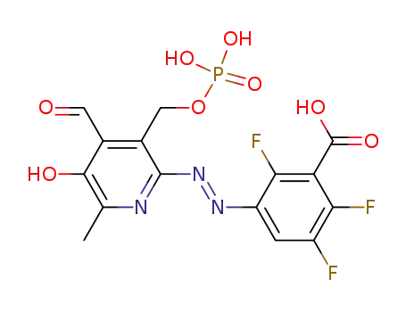 Molecular Structure of 608523-81-5 (6-(3-Carboxy-2,4,5-trifluorophenylazo)-pyridoxal-5-phosphate)