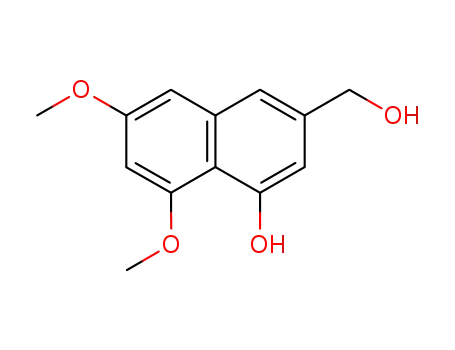 Molecular Structure of 155816-93-6 (2-Naphthalenemethanol, 4-hydroxy-5,7-dimethoxy-)