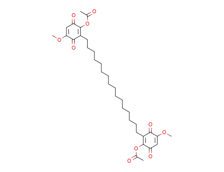 1,16-Bis-<2-acetoxy-5-methoxy-1,4-benzochinonyl-(3)>-hexadecan