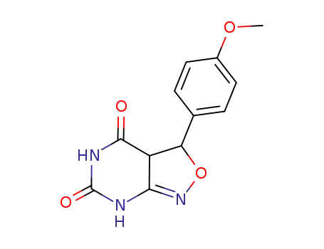 3-(4-methoxyphenyl)-3,3a-dihydroisoxazolo[3,4-d]pyrimidine-4,6(5H,7H)-dione