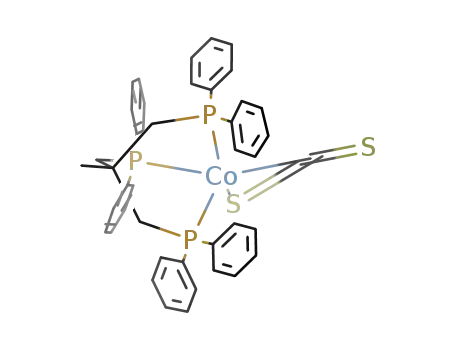 (CH<sub>3</sub>C(CH<sub>2</sub>P(C<sub>6</sub>H<sub>5</sub>)2)3)Co(CS<sub>2</sub>)