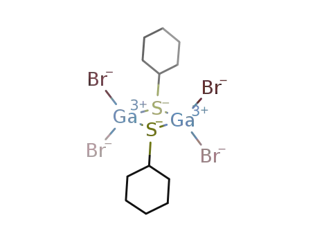 Molecular Structure of 97092-88-1 ((GaBr<sub>2</sub>SC<sub>6</sub>H<sub>11</sub>)2)