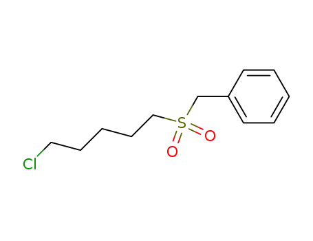 Molecular Structure of 14633-40-0 ({[(5-chloropentyl)sulfonyl]methyl}benzene)