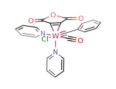 W(CC<sub>6</sub>H<sub>5</sub>)Cl(CO)(C<sub>4</sub>H<sub>2</sub>O<sub>3</sub>)(C<sub>5</sub>H<sub>5</sub>N)2