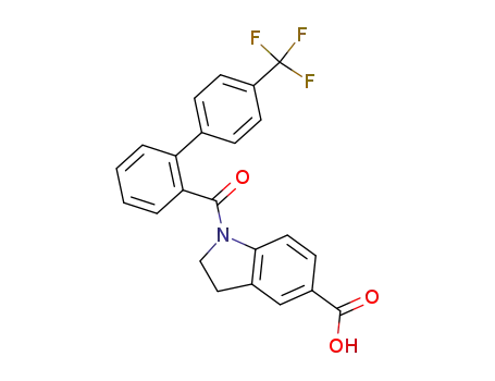 1-(4'-Trifluoromethyl-biphenyl-2-carbonyl)-2,3-dihydro-1H-indole-5-carboxylic acid