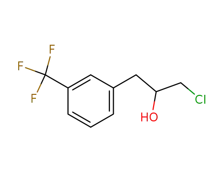Molecular Structure of 6310-15-2 (1-chloro-3-[3-(trifluoromethyl)phenyl]propan-2-ol)