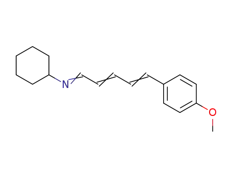 N-(5-(p-methoxyphenyl)penta-2,4-dienylidene)cyclohexylamine