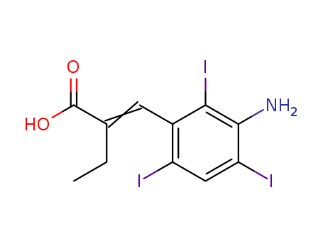 2-[(3-Amino-2,4,6-triiodophenyl)methylene]butanoic acid