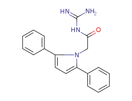Molecular Structure of 905966-60-1 (1H-Pyrrole-1-acetamide, N-(aminoiminomethyl)-2,5-diphenyl-)