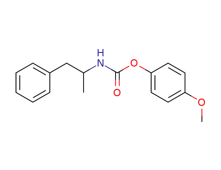 Molecular Structure of 31364-71-3 ((1-Methyl-2-phenyl-ethyl)-carbamic acid 4-methoxy-phenyl ester)
