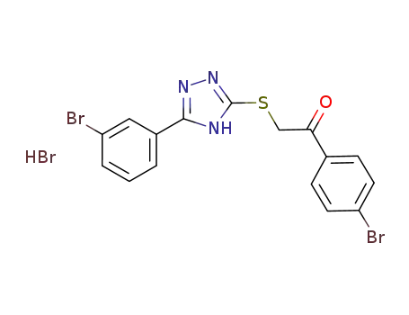 5-(p-bromobenzoylmethylmercapto)-3-(m-bromophenyl)-s-triazole hydrobromide