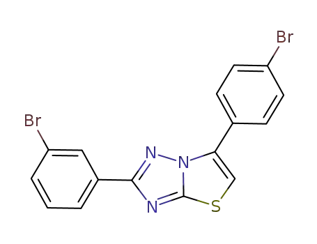 6-(p-bromophenyl)-2-(m-bromophenyl)-[1,3]thiazolo[3,2-b][1,2,4]triazole