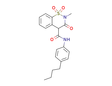 N-(4-butylphenyl)-2-methyl-1,1,3-trioxo-4H-1$l^{6},2-benzothiazine-4-carboxamide