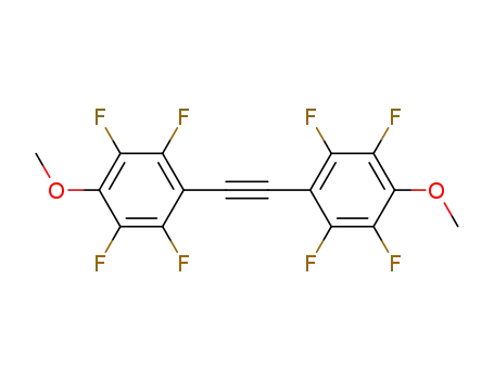 p-CH<sub>3</sub>OC<sub>6</sub>F<sub>4</sub>C<sub>2</sub>C<sub>6</sub>F<sub>4</sub>OCH<sub>3</sub>