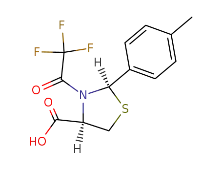 (4<i>R</i>)-2<i>c</i>-<i>p</i>-tolyl-3-trifluoroacetyl-thiazolidine-4<i>r</i>-carboxylic acid