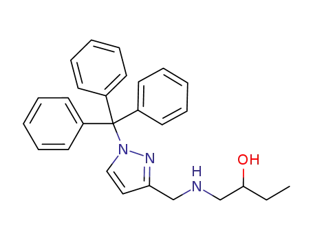 Molecular Structure of 844872-32-8 (2-Butanol, 1-[[[1-(triphenylmethyl)-1H-pyrazol-3-yl]methyl]amino]-)