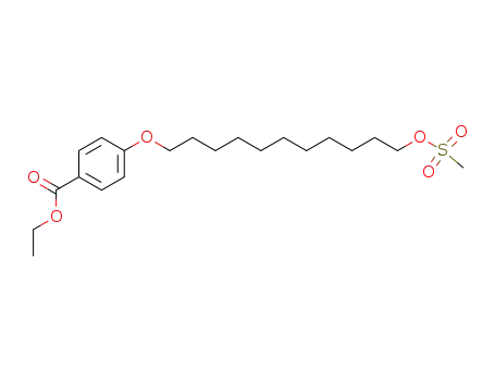 4-(11-Methanesulfonyloxy-undecyloxy)-benzoic acid ethyl ester