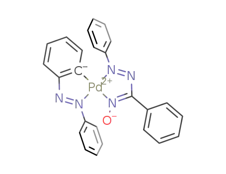 (α-phenylazoabenzaldoximato-N,N'')(2-phenylazophenyl-C(1),N')palladium(II)