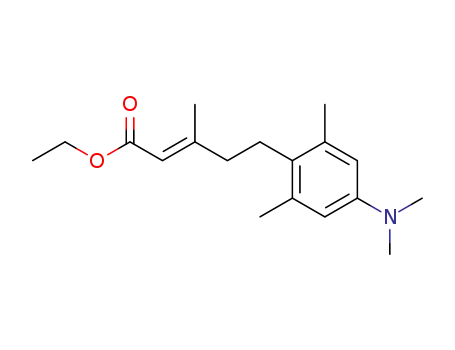 trans-3-Methyl-5-(2,6-dimethyl-4-dimethyl-aminophenyl)-2-pentensaeuremethylester