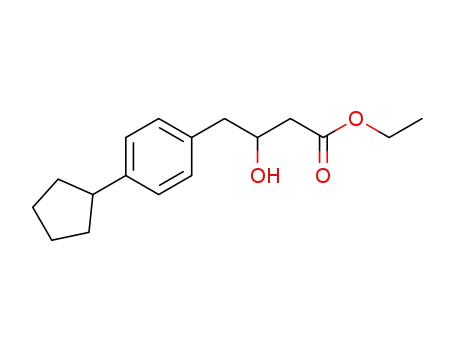 4-(p-Cyclopentyl-phenyl)-3-hydroxy-buttersaeure-ethylester