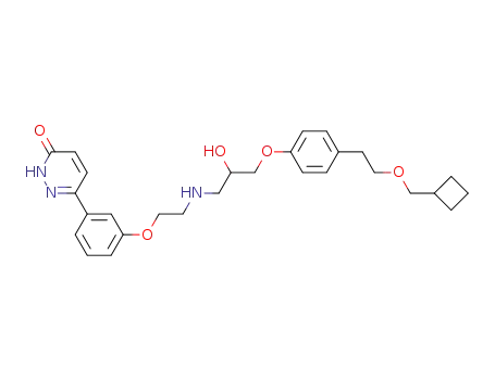 6-[3-[2-[3-(4-(2-Cyclobutylmethoxyethyl)phenoxy)-2-hydroxypropylamino]ethoxy]phenyl]-3(2H)-pyridazinone