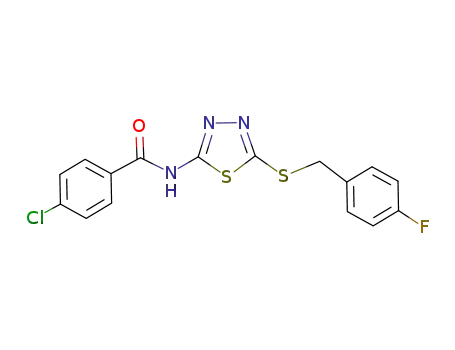 C<sub>16</sub>H<sub>11</sub>ClFN<sub>3</sub>OS<sub>2</sub>
