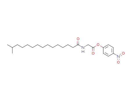 Glycine, N-(14-methyl-1-oxopentadecyl)-, 4-nitrophenyl ester