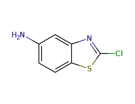 Molecular Structure of 80945-82-0 (2-Chloro-5-benzothiazolamine)