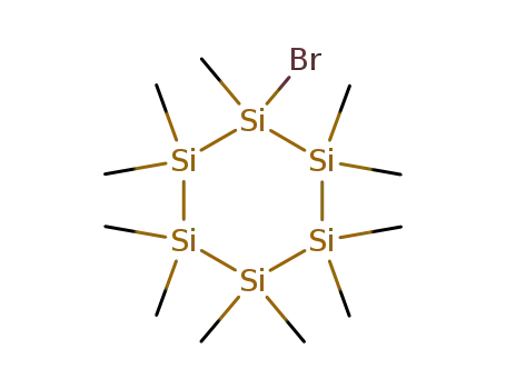 Molecular Structure of 110624-83-4 (monobromoundecamethylcyclohexasilane)