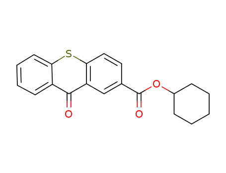 Molecular Structure of 917762-61-9 (9H-Thioxanthene-2-carboxylic acid, 9-oxo-, cyclohexyl ester)