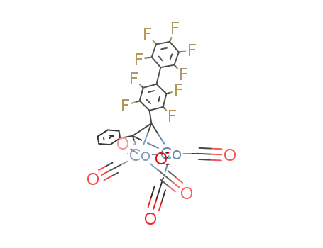 Co<sub>2</sub>(CO)6C<sub>6</sub>H<sub>5</sub>C<sub>2</sub>C<sub>6</sub>F<sub>4</sub>C<sub>6</sub>F<sub>5</sub>-4
