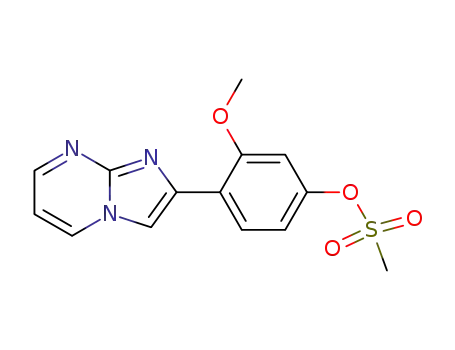 Phenol,4-imidazo[1,2-a]pyrimidin-2-yl-3-methoxy-, 1-methanesulfonate